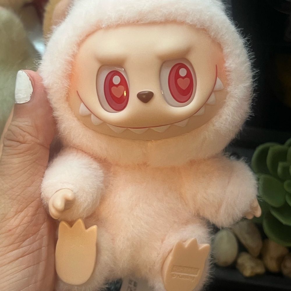 Pop Mart Pink Plush Bunny Toy labubu